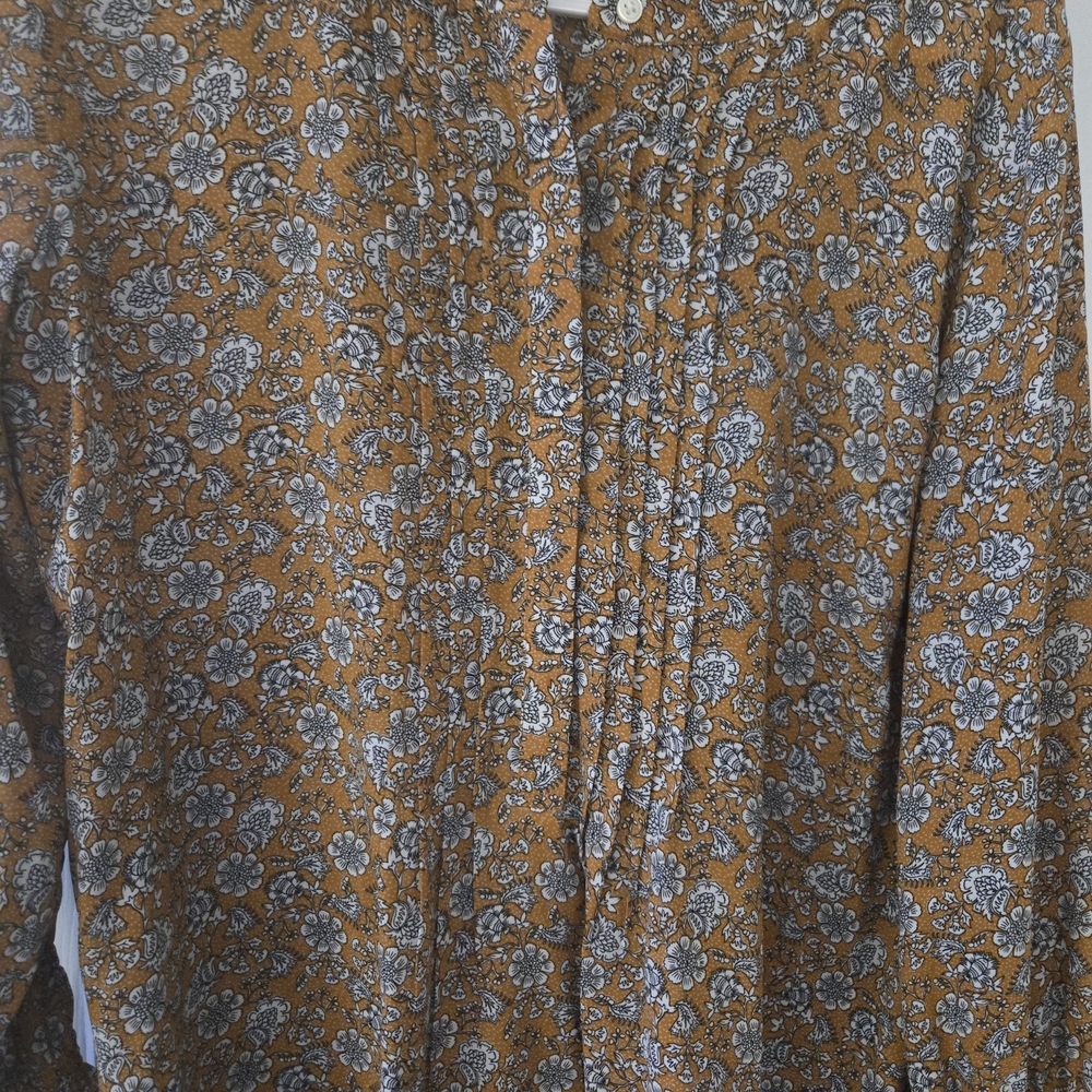 Floral Button-Up Blouse